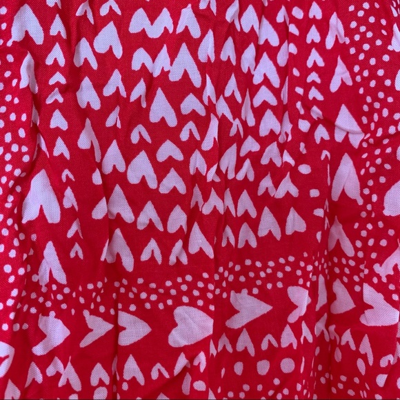 Victoria’s Secret Heart Print tie front top one size fits many NWT - Picture 3 of 6